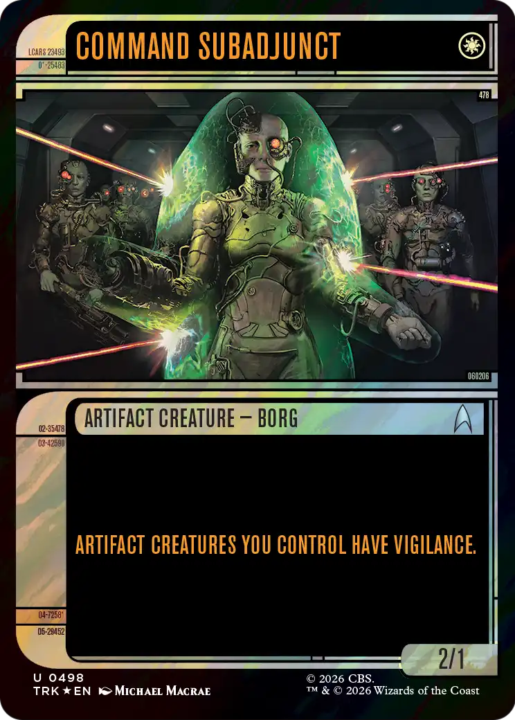 Command Subadjunct (Showcase) (Surge Foil) [Star Trek] | Lots Moore NSW