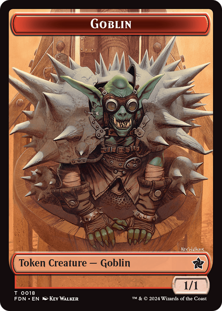 Goblin // Treasure Double-Sided Token [Foundations Tokens] | Lots Moore NSW