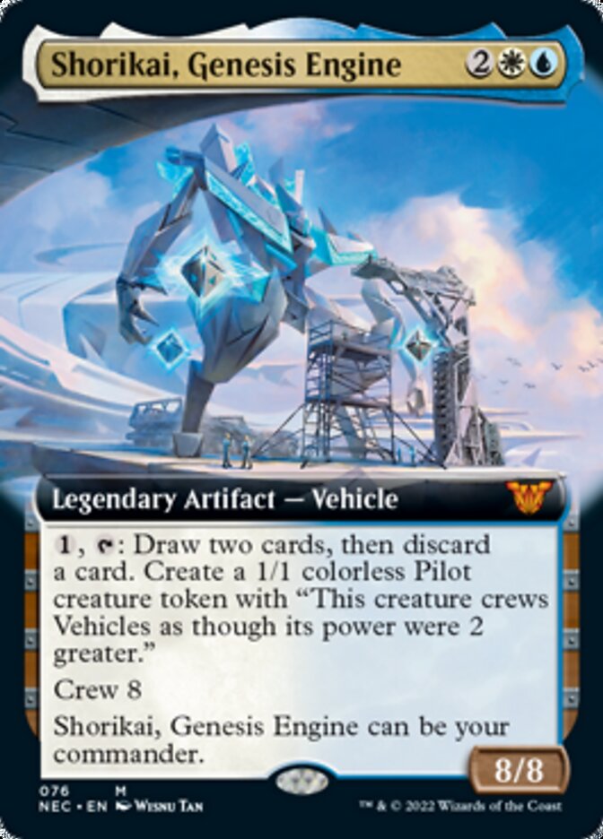 Shorikai, Genesis Engine (Extended Art) [Kamigawa: Neon Dynasty Commander] | Lots Moore NSW