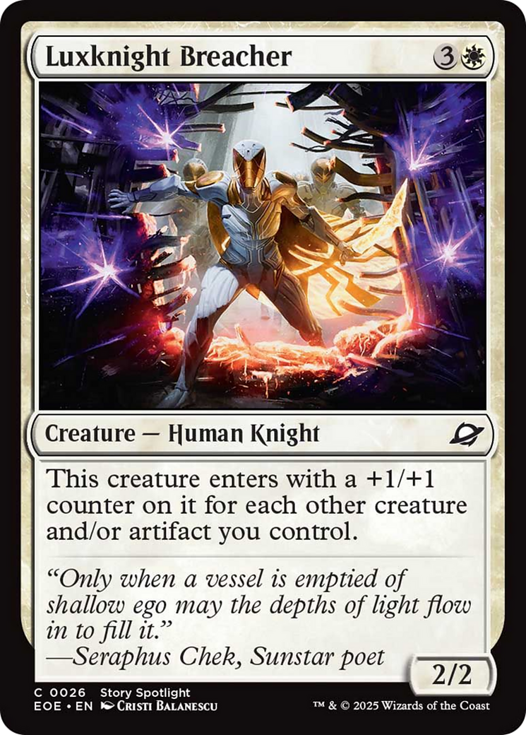Luxknight Breacher [Edge of Eternities] | Lots Moore NSW