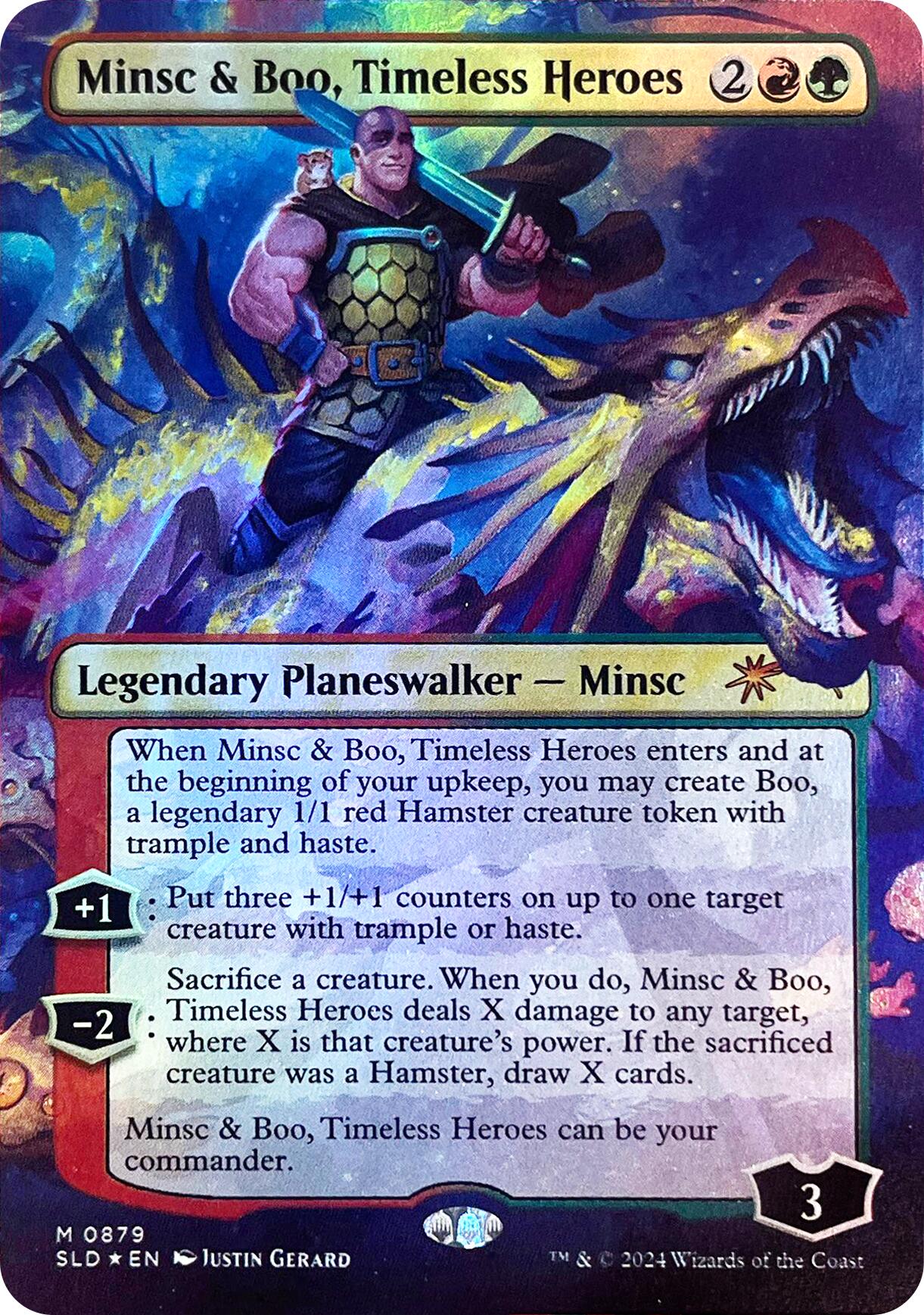 Minsc & Boo, Timeless Heroes (Rainbow Foil) [Secret Lair Drop Series] | Lots Moore NSW