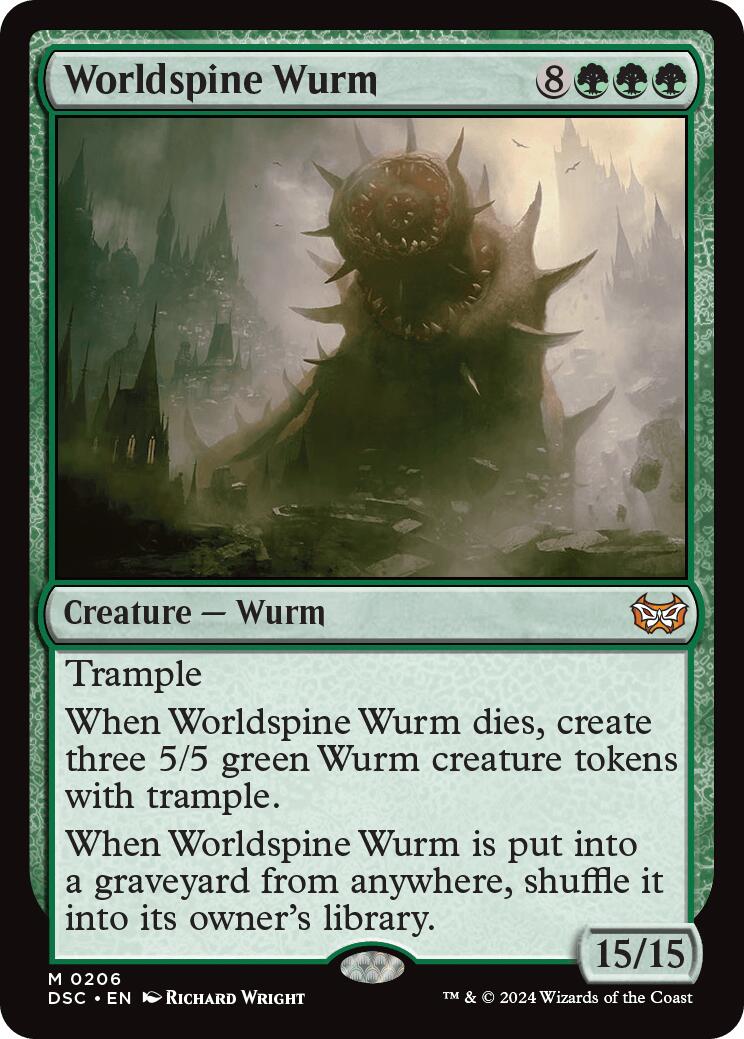 Worldspine Wurm [Duskmourn: House of Horror Commander] | Lots Moore NSW