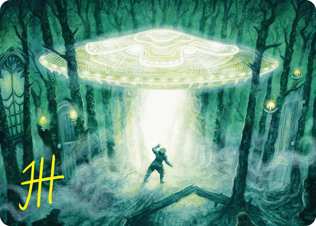 Unidentified Hovership Art Card (Gold-Stamped Signature) [Duskmourn: House of Horror Art Series] | Lots Moore NSW