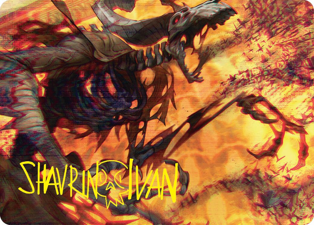 Unwanted Remake Art Card (Gold-Stamped Signature) [Duskmourn: House of Horror Art Series] | Lots Moore NSW