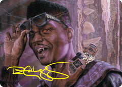 Dashing Bloodsucker Art Card (Gold-Stamped Signature) [Duskmourn: House of Horror Art Series] | Lots Moore NSW