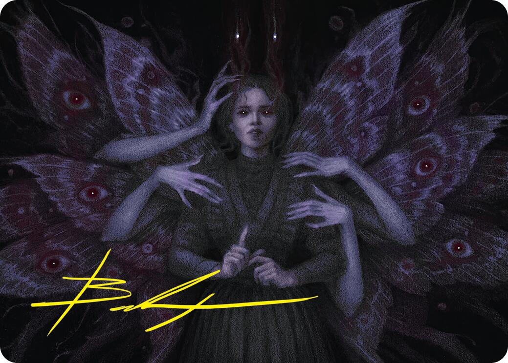 Demonic Counsel Art Card (7/54) (Gold-Stamped Signature) [Duskmourn: House of Horror Art Series] | Lots Moore NSW