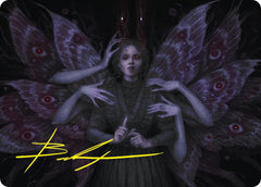 Demonic Counsel Art Card (7/54) (Gold-Stamped Signature) [Duskmourn: House of Horror Art Series] | Lots Moore NSW
