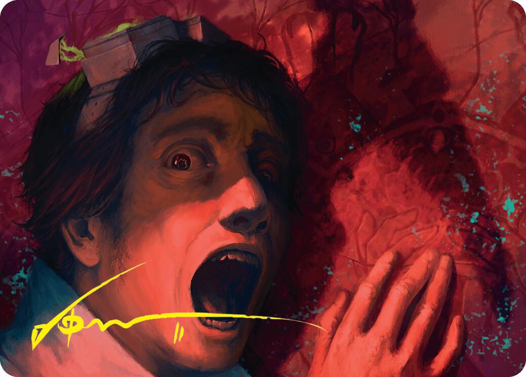 Murder Art Card (Gold-Stamped Signature) [Duskmourn: House of Horror Art Series] | Lots Moore NSW