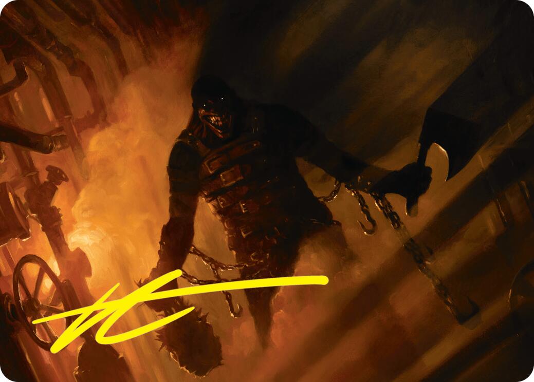 Boilerbilges Ripper Art Card (Gold-Stamped Signature) [Duskmourn: House of Horror Art Series] | Lots Moore NSW