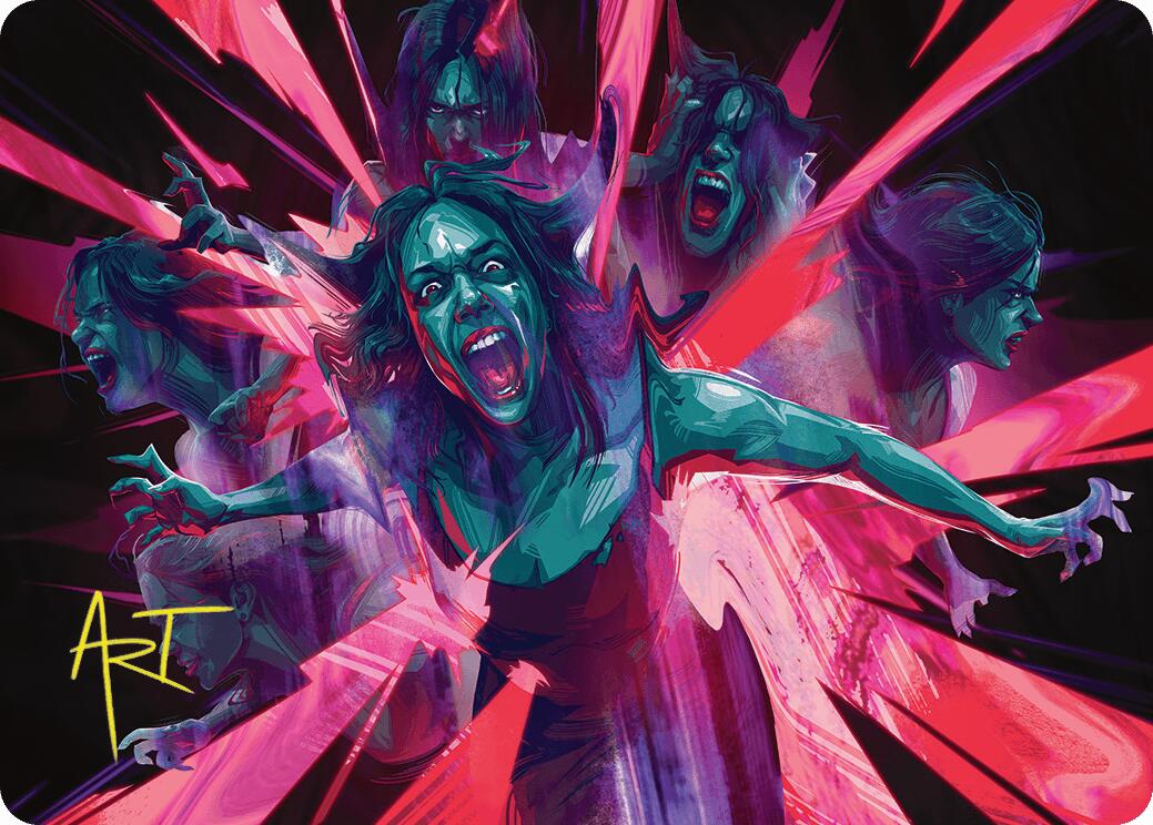 Waltz of Rage Art Card (Gold-Stamped Signature) [Duskmourn: House of Horror Art Series] | Lots Moore NSW