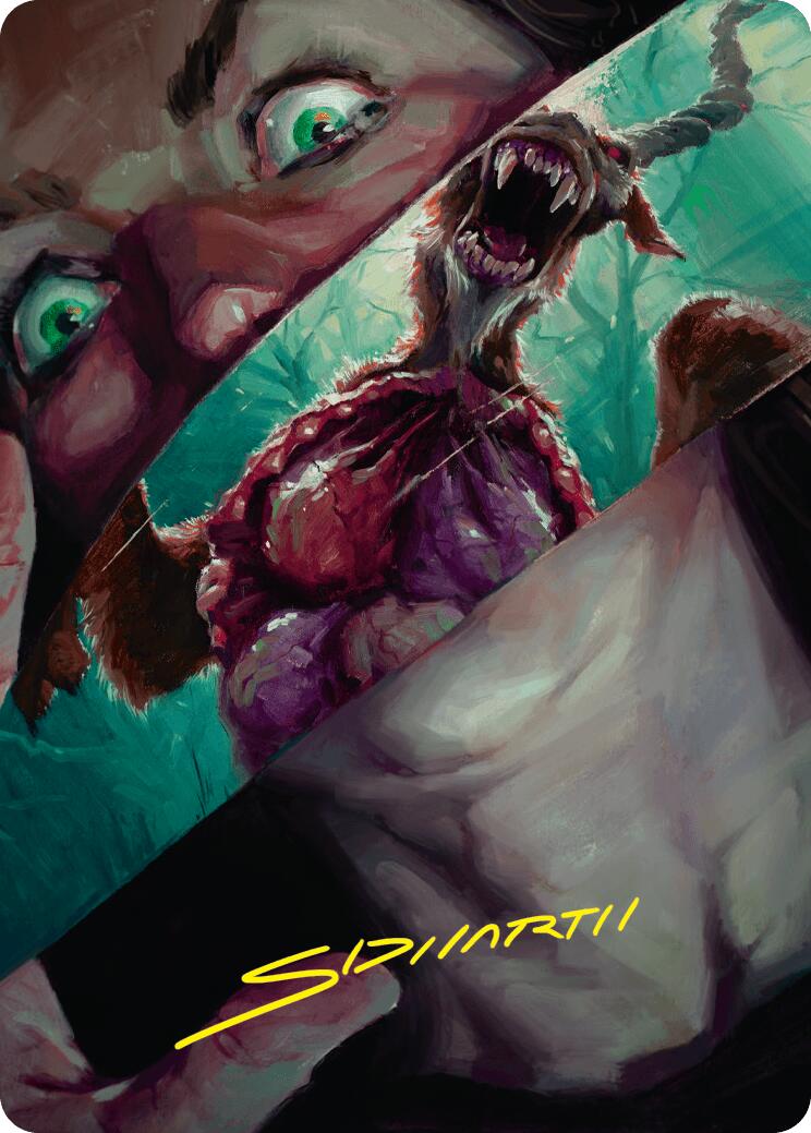 Hauntwoods Shrieker Art Card (Gold-Stamped Signature) [Duskmourn: House of Horror Art Series] | Lots Moore NSW