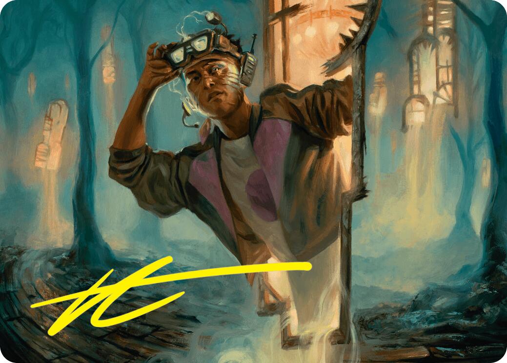 House Cartographer Art Card (Gold-Stamped Signature) [Duskmourn: House of Horror Art Series] | Lots Moore NSW