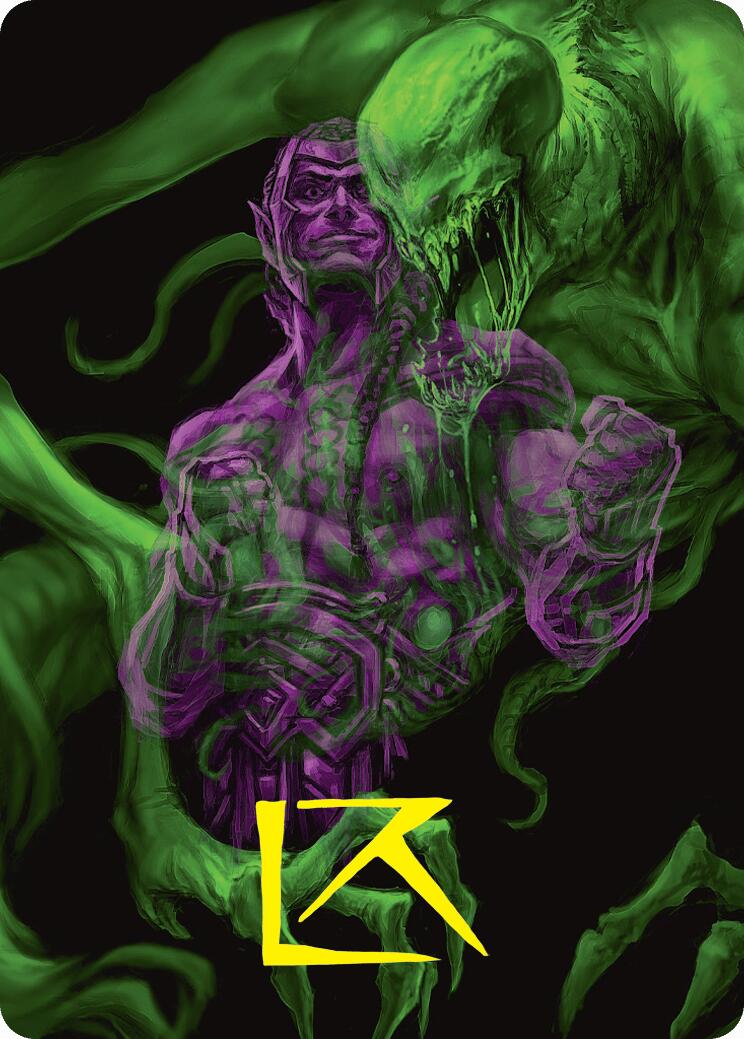 Tyvar, the Pummeler Art Card (Gold-Stamped Signature) [Duskmourn: House of Horror Art Series] | Lots Moore NSW