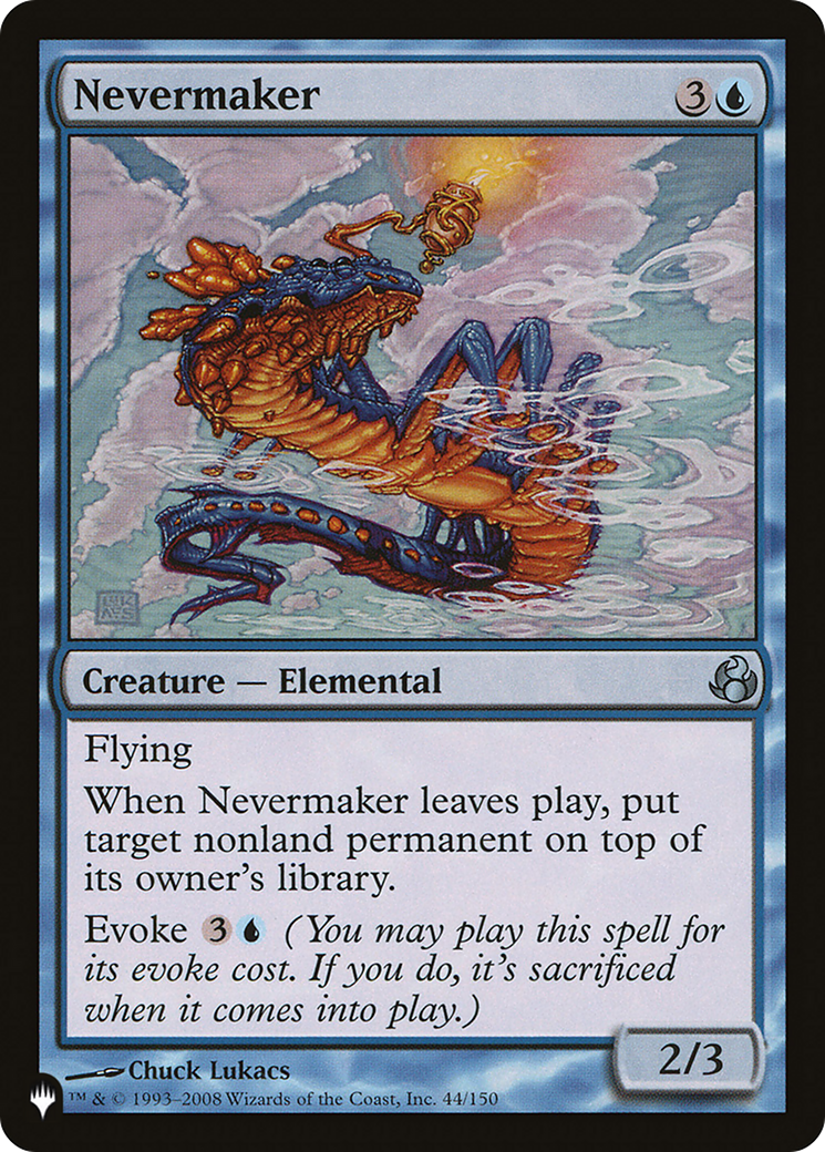 Nevermaker [The List] | Lots Moore NSW