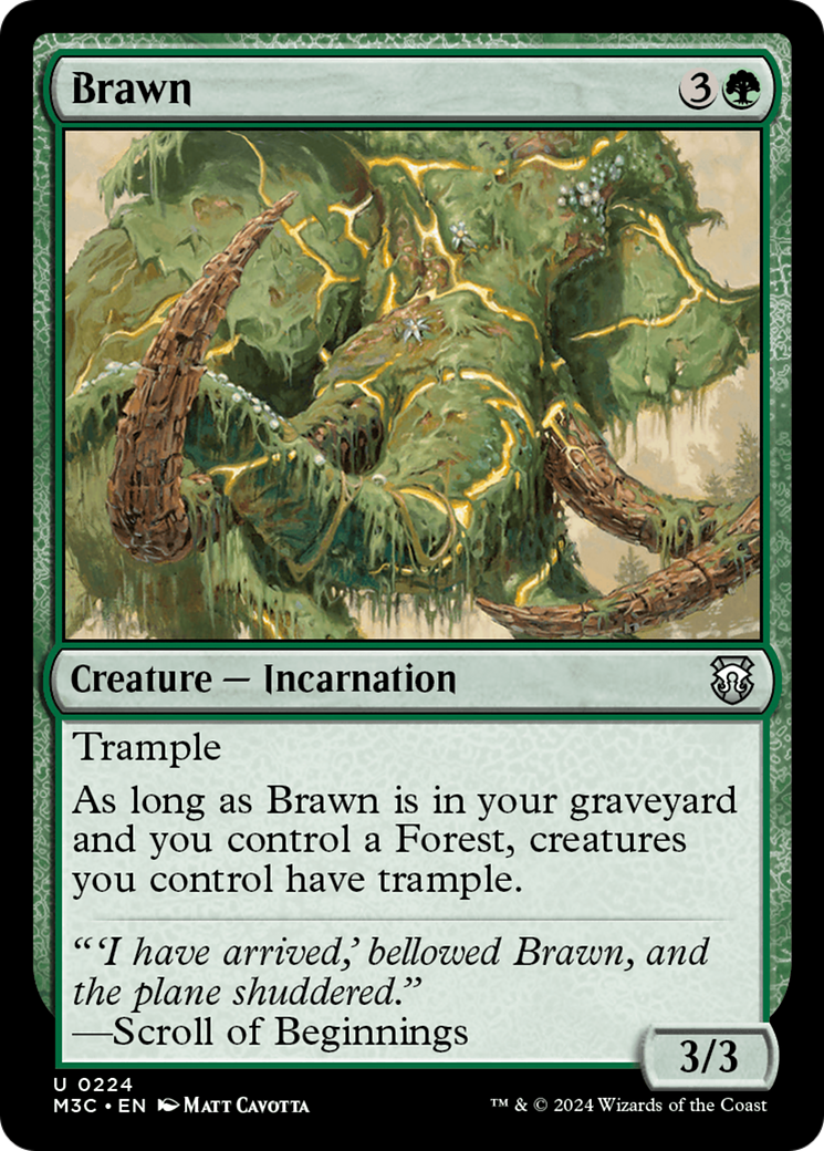 Brawn (Ripple Foil) [Modern Horizons 3 Commander] | Lots Moore NSW