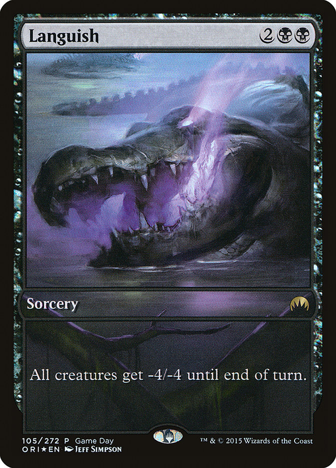Languish (Game Day) (Full Art) [Magic Origins Promos] | Lots Moore NSW