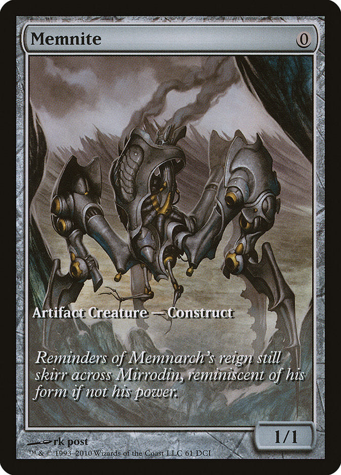 Memnite (Game Day) (Extended Art) [Scars of Mirrodin Promos] | Lots Moore NSW