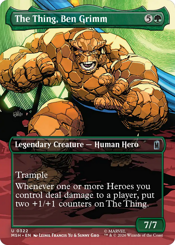 The Thing, Ben Grimm (Borderless) [Marvel Super Heroes] | Lots Moore NSW