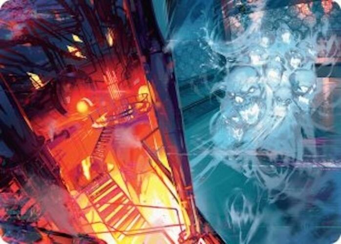 Roaring Furnace // Steaming Sauna Art Card [Duskmourn: House of Horror Art Series] | Lots Moore NSW