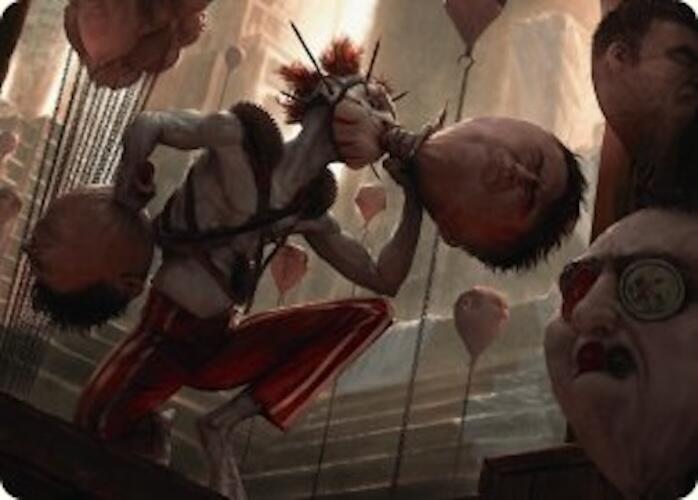 The Jolly Balloon Man Art Card [Duskmourn: House of Horror Art Series] | Lots Moore NSW