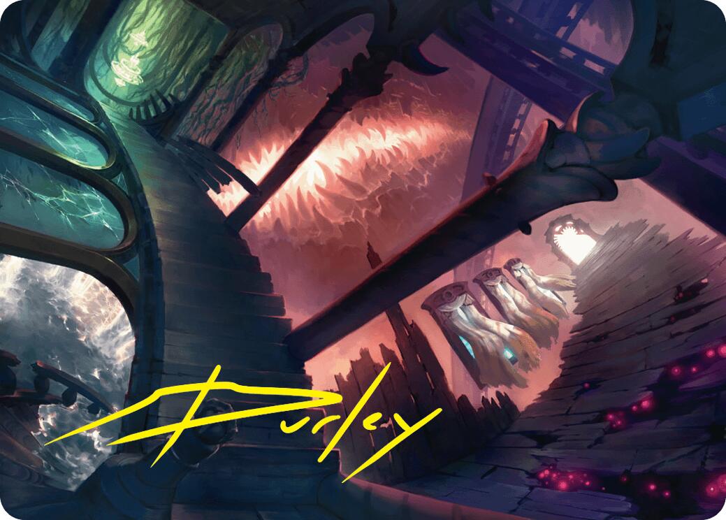Terramorphic Expanse Art Card (Gold-Stamped Signature) [Duskmourn: House of Horror Art Series] | Lots Moore NSW