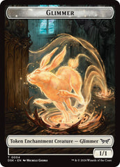 Glimmer // Scarecrow Double-Sided Token [Duskmourn: House of Horror Commander Tokens] | Lots Moore NSW
