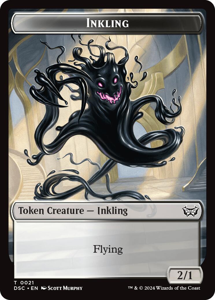 Inkling // Scarecrow Double-Sided Token [Duskmourn: House of Horror Commander Tokens] | Lots Moore NSW