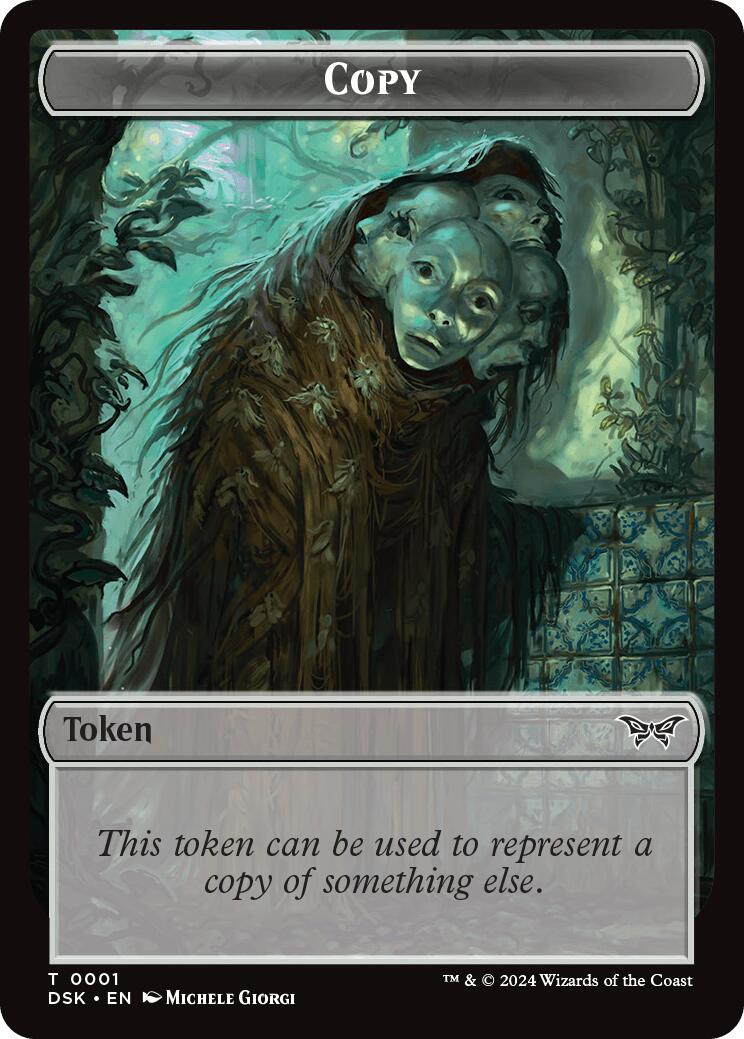 Shark // Copy Double-Sided Token [Duskmourn: House of Horror Commander Tokens] | Lots Moore NSW