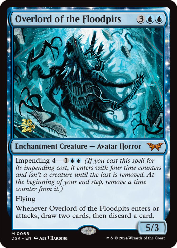 Overlord of the Floodpits [Duskmourn: House of Horror Prerelease Promos] | Lots Moore NSW