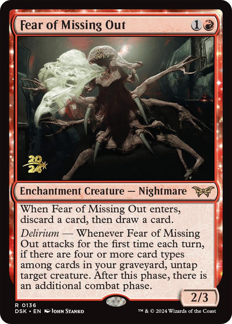 Fear of Missing Out [Duskmourn: House of Horror Prerelease Promos] | Lots Moore NSW