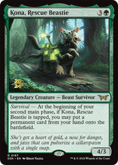 Kona, Rescue Beastie (0187) [Duskmourn: House of Horror Prerelease Promos] | Lots Moore NSW