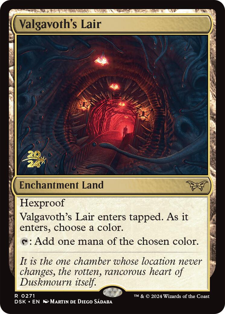 Valgavoth's Lair [Duskmourn: House of Horror Prerelease Promos] | Lots Moore NSW