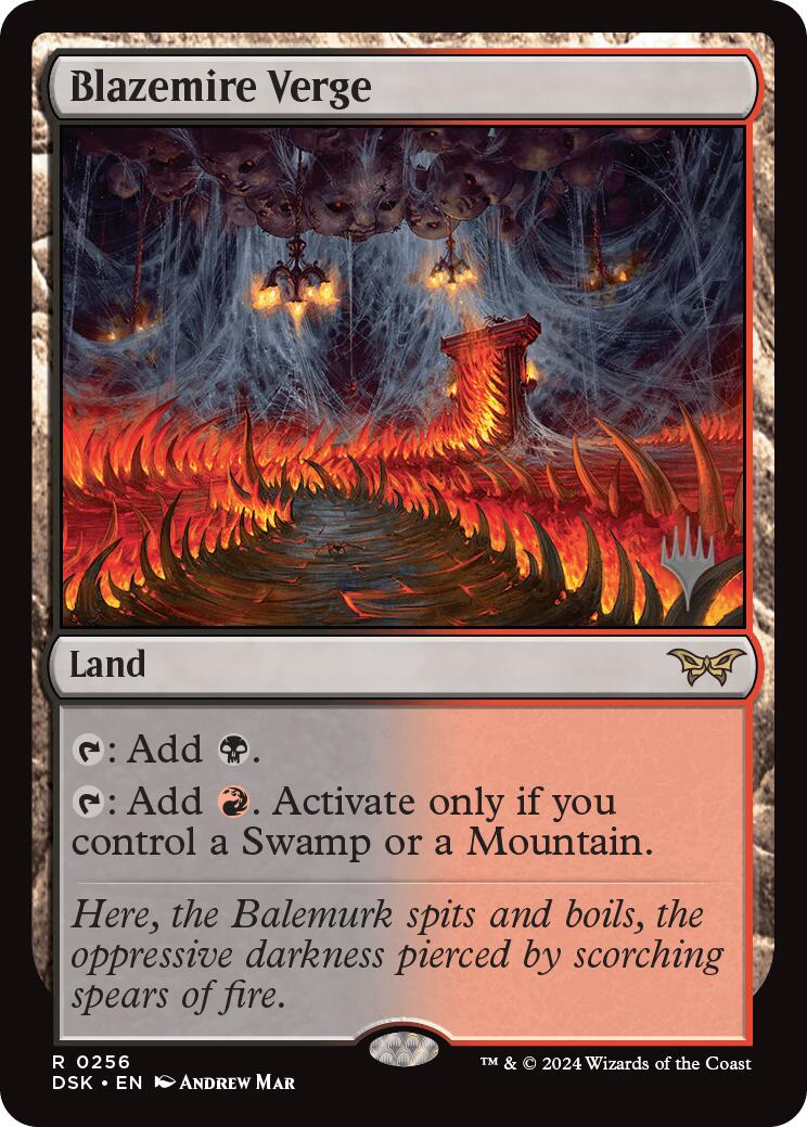 Blazemire Verge [Duskmourn: House of Horror Promos] | Lots Moore NSW