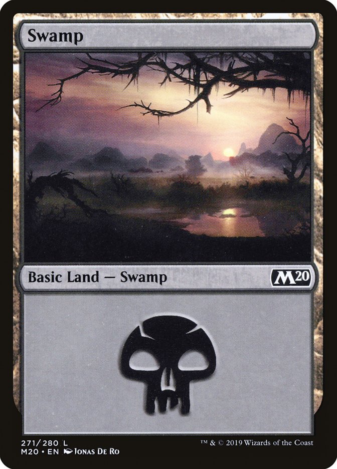 Swamp (271) [Core Set 2020] | Lots Moore NSW