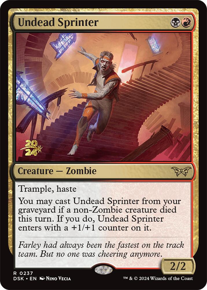 Undead Sprinter [Duskmourn: House of Horror Prerelease Promos] | Lots Moore NSW