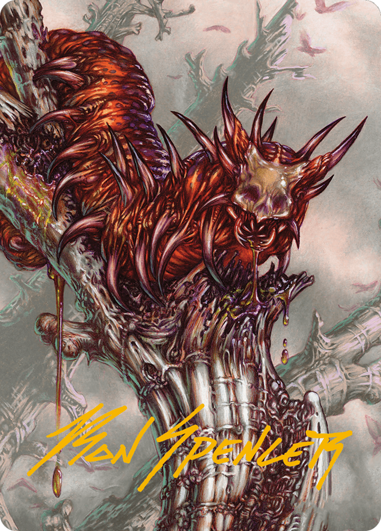 Grist, Voracious Larva Art Card (Gold-Stamped Signature) [Modern Horizons 3 Art Series] | Lots Moore NSW