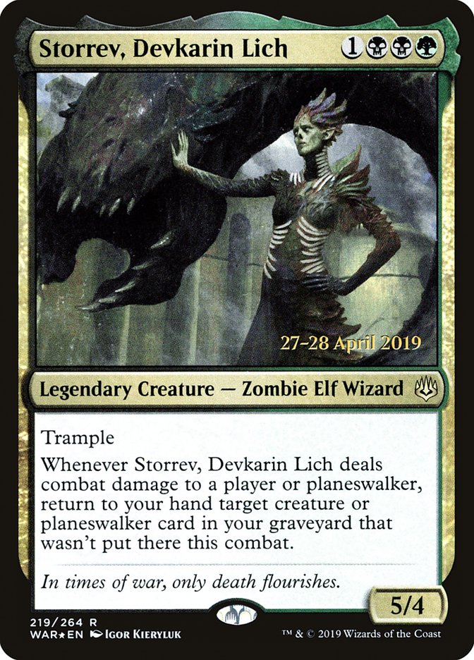 Storrev, Devkarin Lich [War of the Spark Prerelease Promos] | Lots Moore NSW