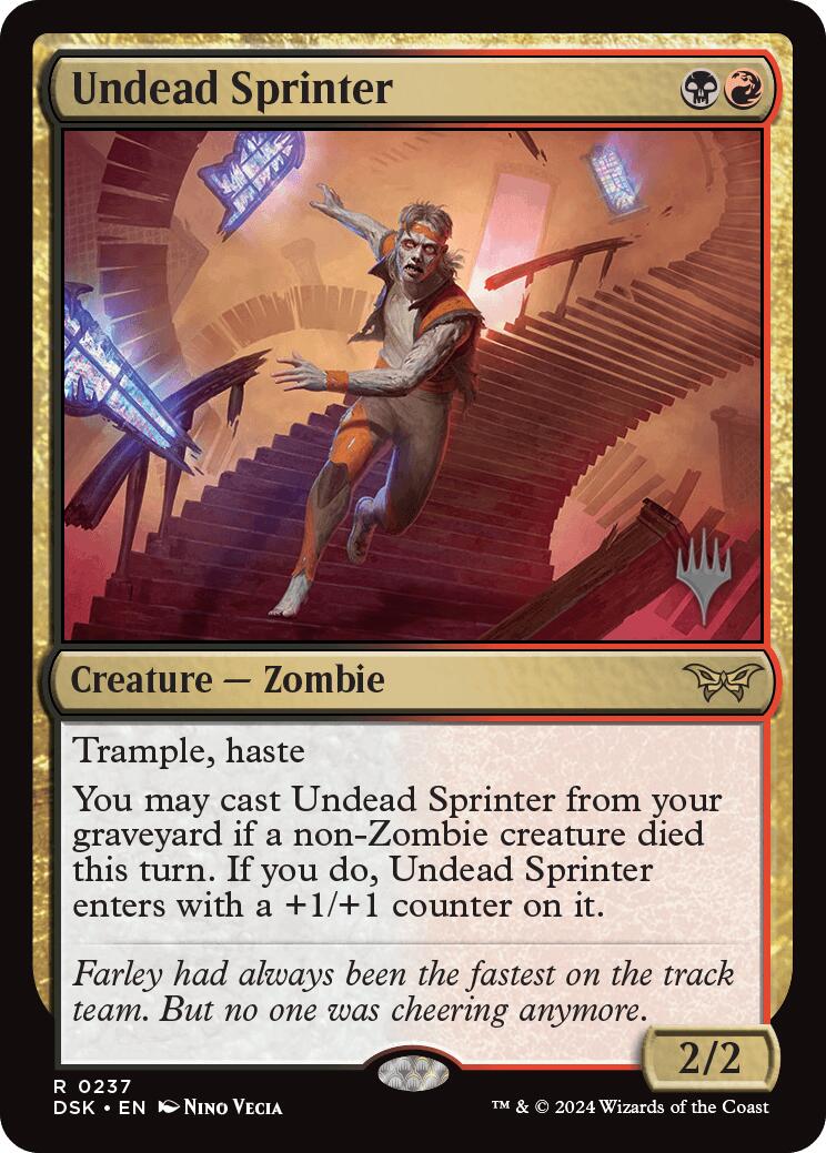 Undead Sprinter [Duskmourn: House of Horror Promos] | Lots Moore NSW