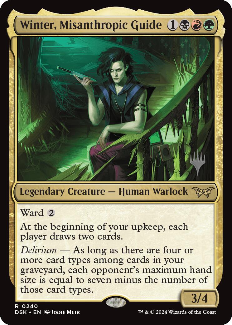 Winter, Misanthropic Guide (Promo Pack) [Duskmourn: House of Horror Promos] | Lots Moore NSW