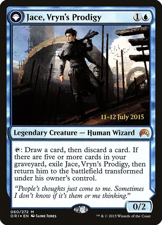 Jace, Vryn's Prodigy // Jace, Telepath Unbound [Magic Origins Prerelease Promos] | Lots Moore NSW