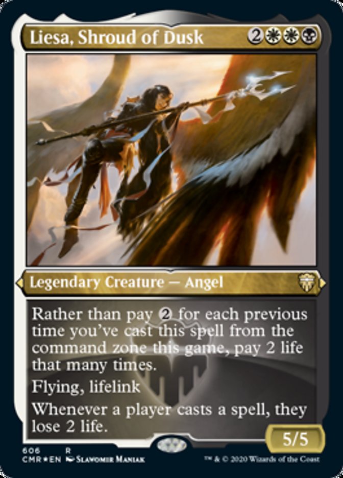 Liesa, Shroud of Dusk (Etched) [Commander Legends] | Lots Moore NSW