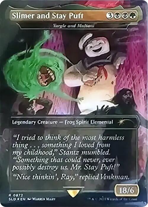 Slimer and Stay Puft - Yargle and Multani (Rainbow Foil) [Secret Lair Drop Series] | Lots Moore NSW