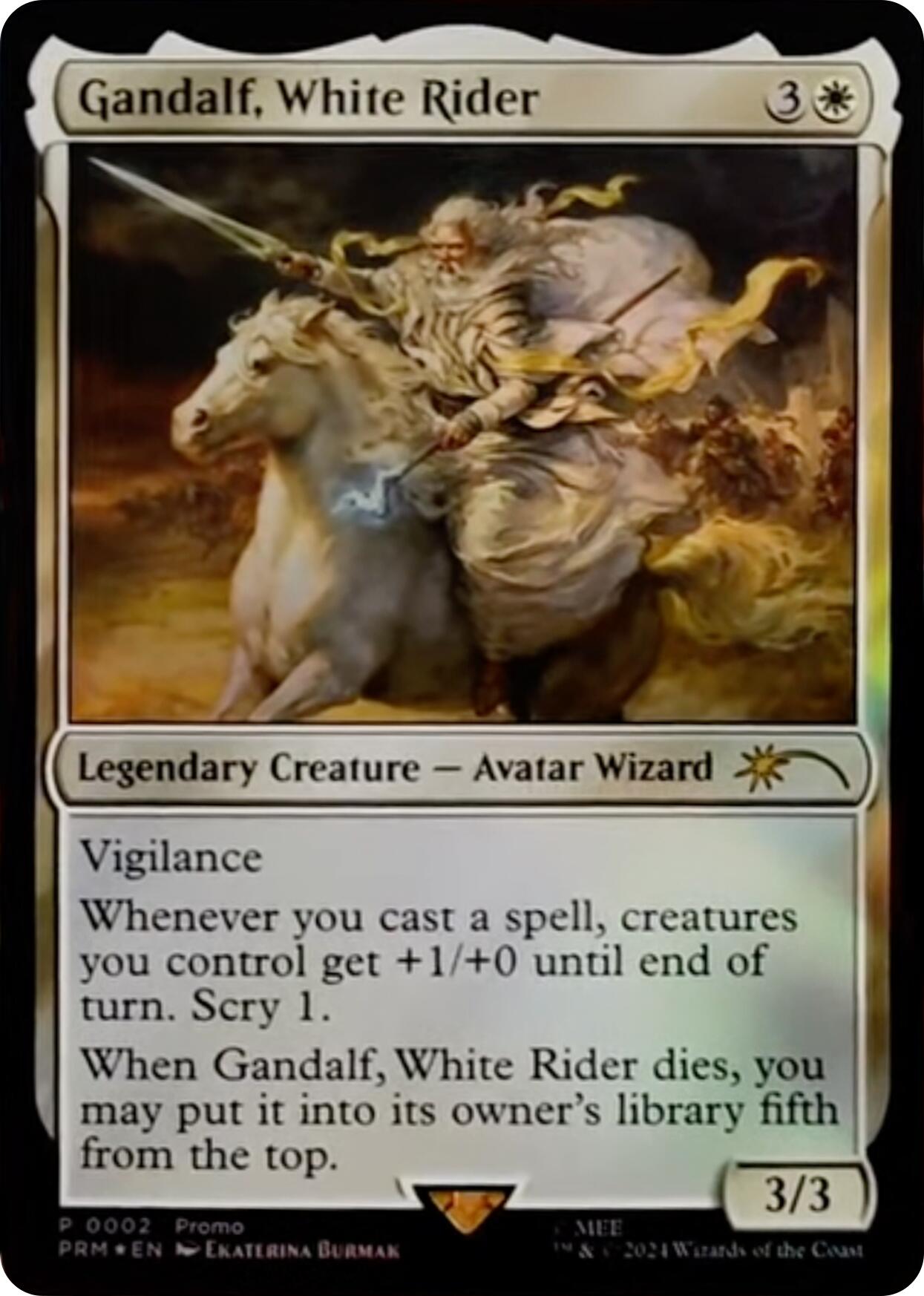 Gandalf, White Rider [Resale Promos] | Lots Moore NSW