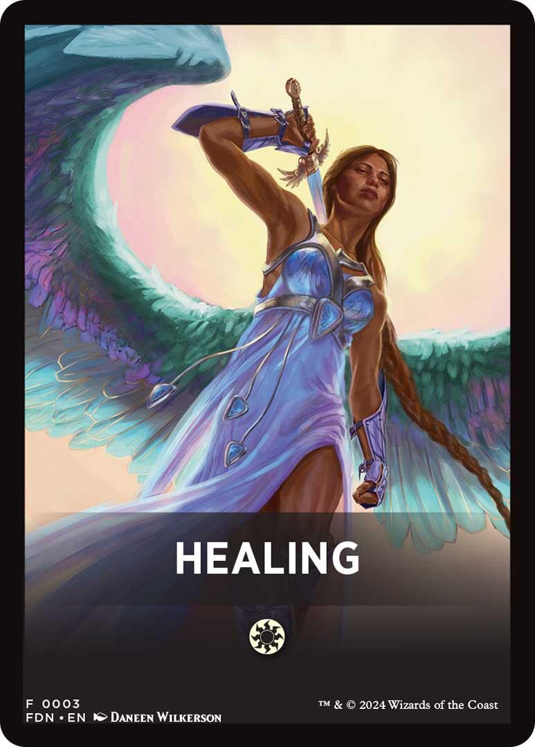 Healing Theme Card [Foundations Tokens] | Lots Moore NSW