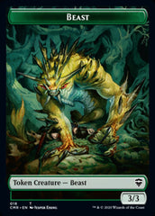 Beast (18) // Beast (19) Double-Sided Token [Commander Legends Tokens] | Lots Moore NSW