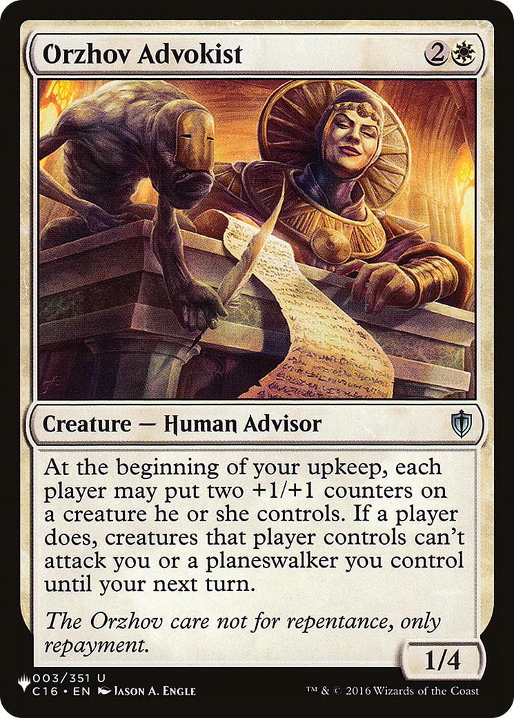 Orzhov Advokist [The List] | Lots Moore NSW