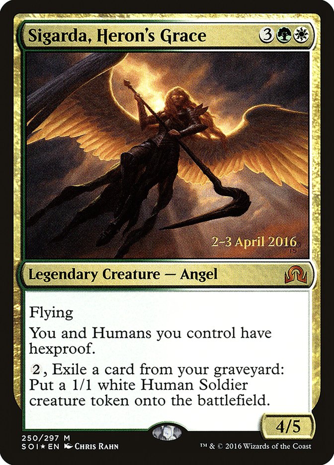 Sigarda, Heron's Grace [Shadows over Innistrad Prerelease Promos] | Lots Moore NSW