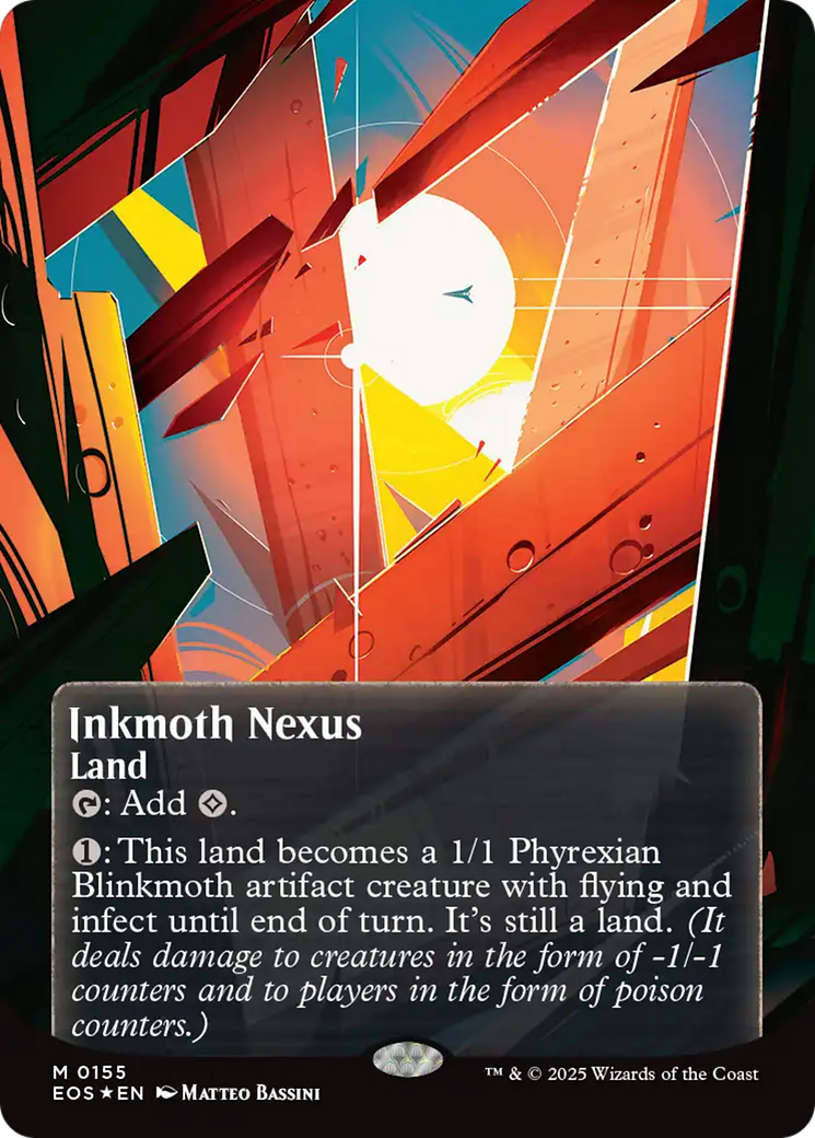Inkmoth Nexus (0155) (Borderless) (Galaxy Foil) [Edge of Eternities: Stellar Sights] | Lots Moore NSW