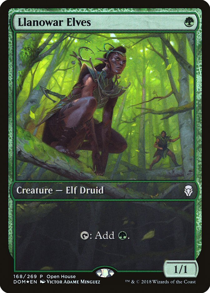 Llanowar Elves (Open House) [Dominaria Promos] | Lots Moore NSW