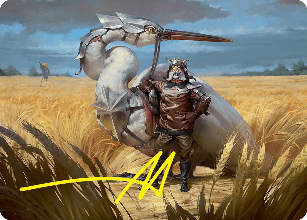 Skyknight Squire Art Card (4/54) (Gold-Stamped Signature) [Foundations Art Series] | Lots Moore NSW